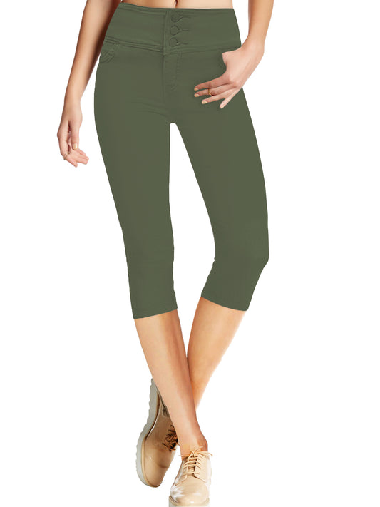 Women's Hyper Stretch Denim Capri Jeans