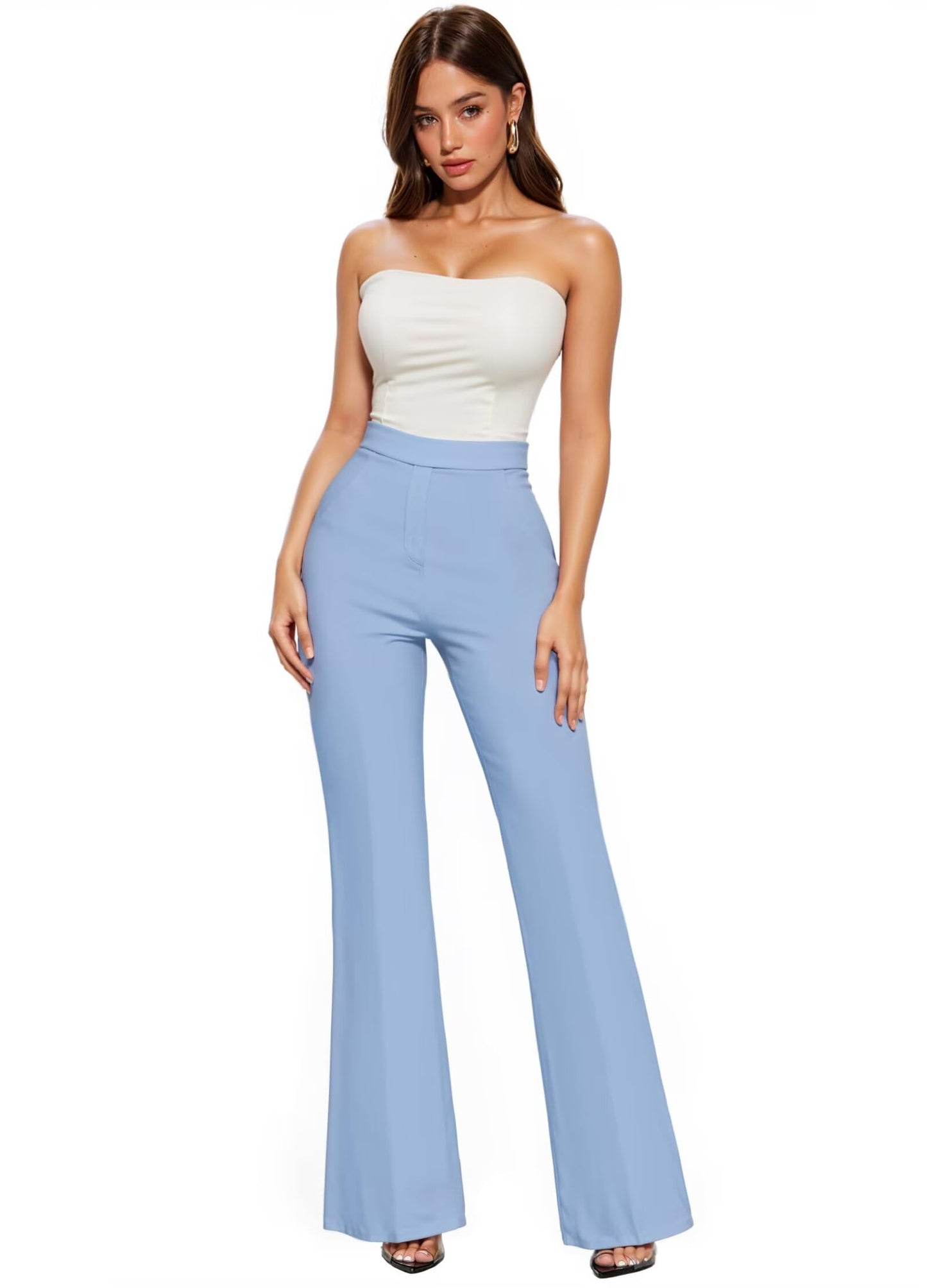 Hybrid & Company Women's Office Flare Pants