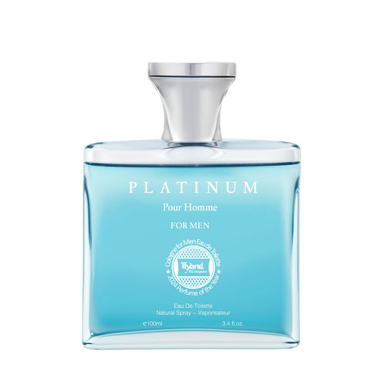 Platinum Pour Homme For Men Eau De Toilette Vaporisateur Natural Spray 3.4 Fl Oz