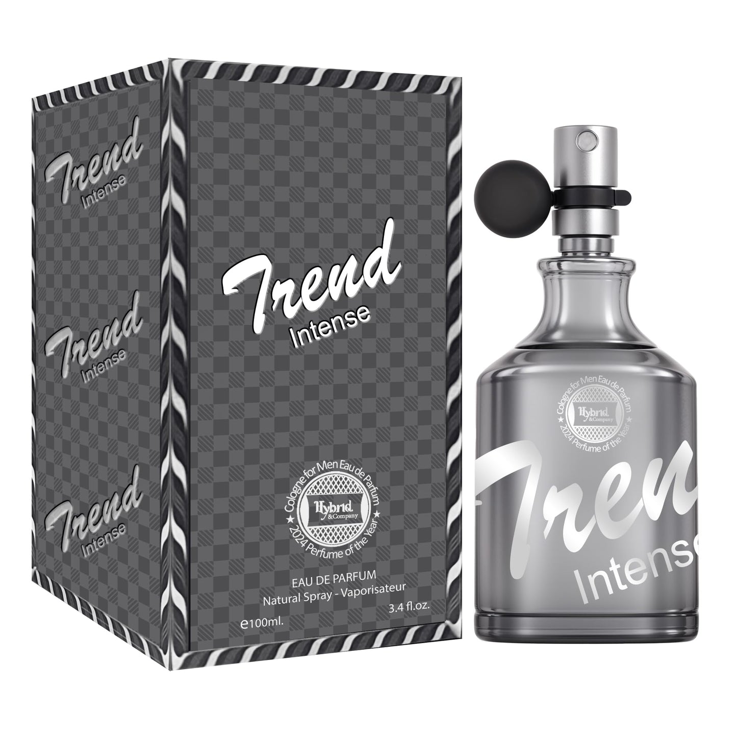 Trend Intense Eau De Parfum For Men Vaporisateur Natural Spray 3.4 Fl Oz
