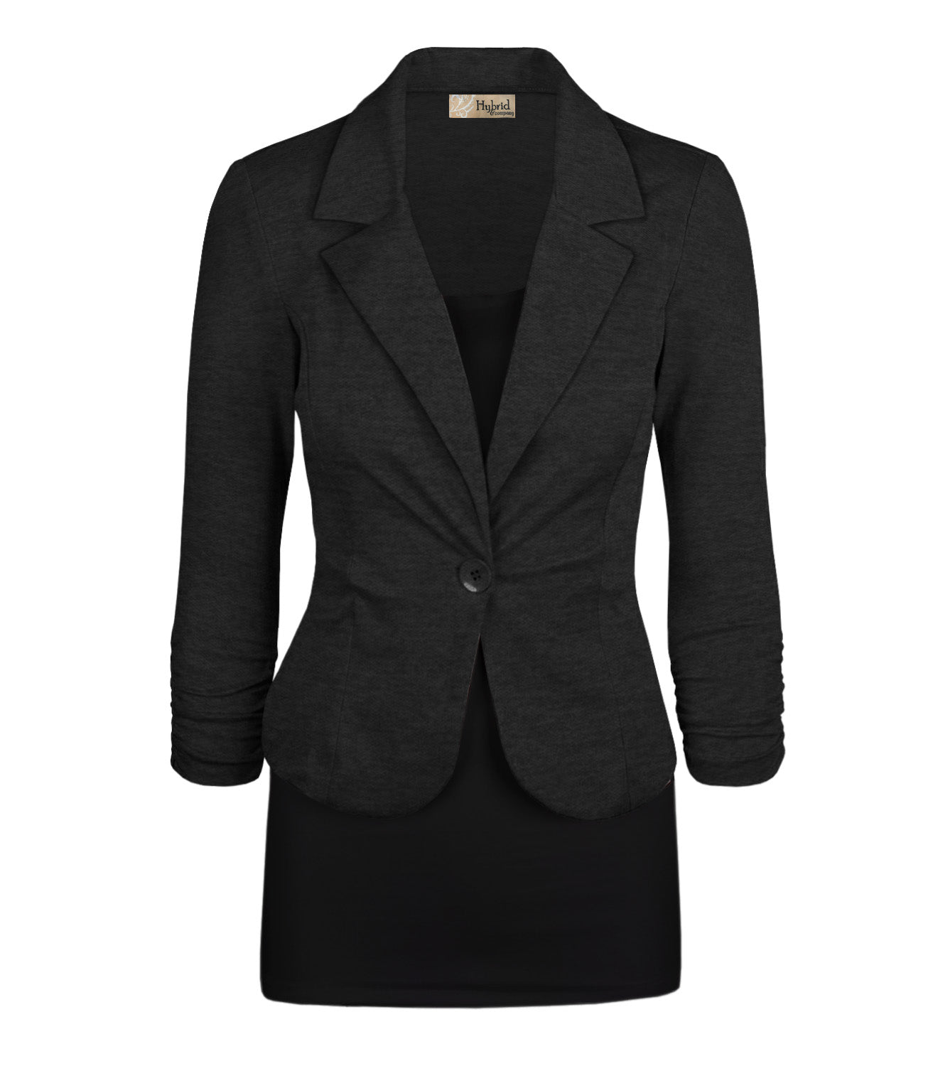 Women's Plus Nylon Ponte Blazer