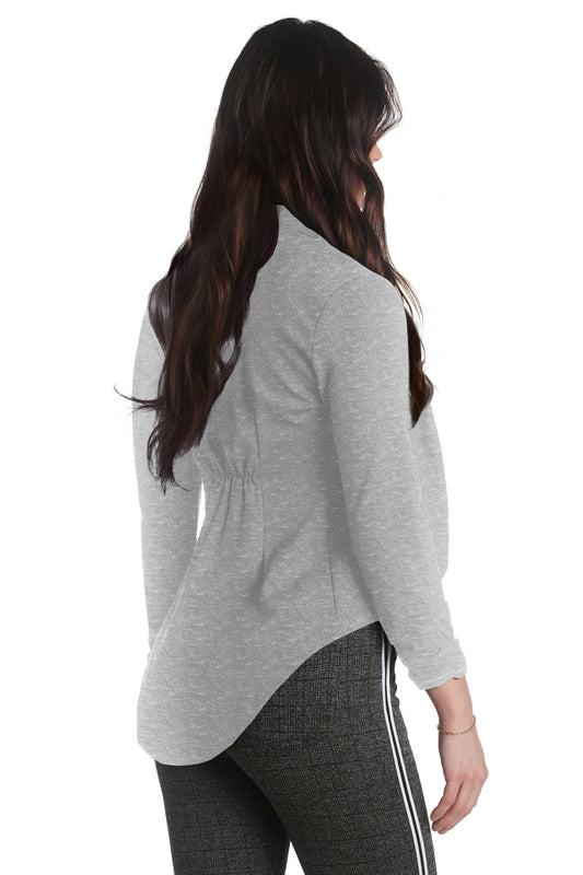 Women's High Low Notch Lapel Blazer