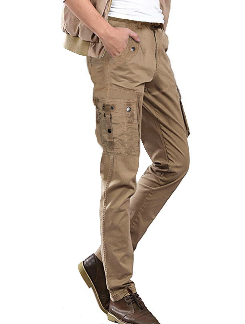 Mens Relaxed Fit Cargo Pants