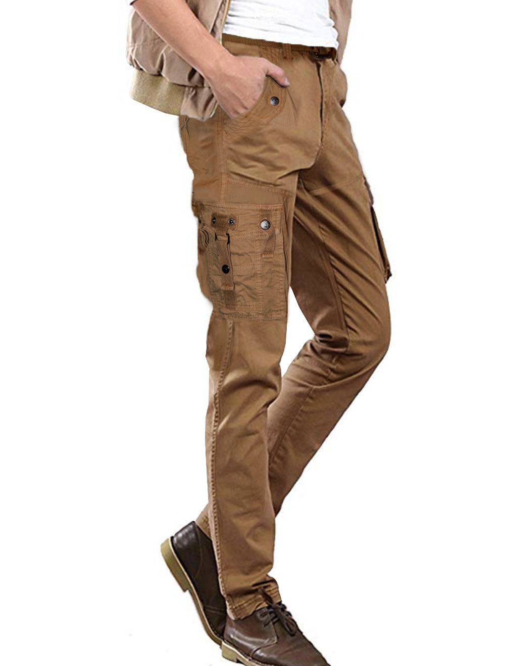 Mens Relaxed Fit Cargo Pants