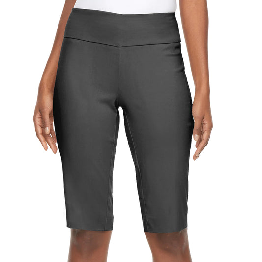 Plus Size Women Super Comfy Stretch Pull On Millennium Twill Bermuda