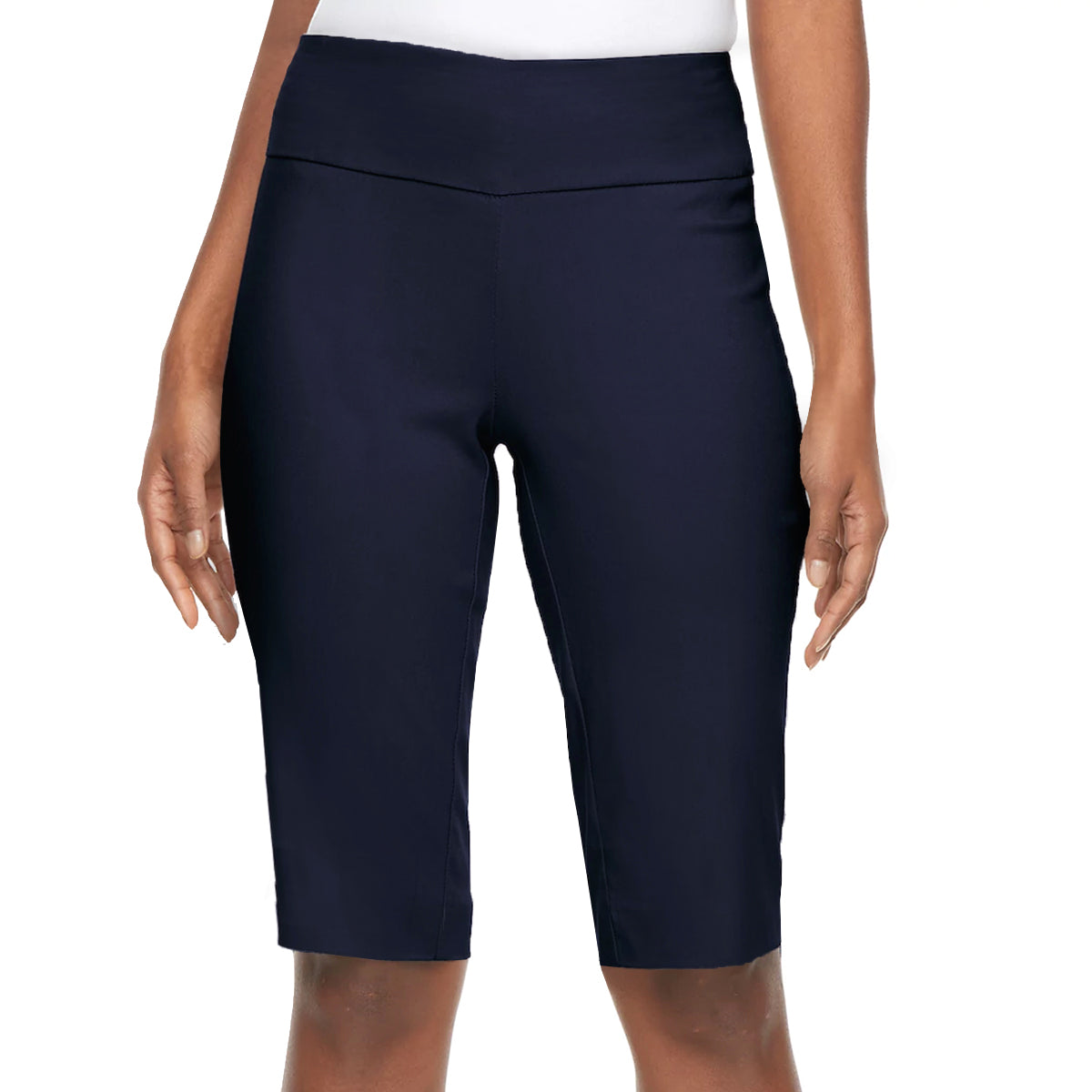 Women Super Comfy Stretch Pull On Millennium Twill Bermuda