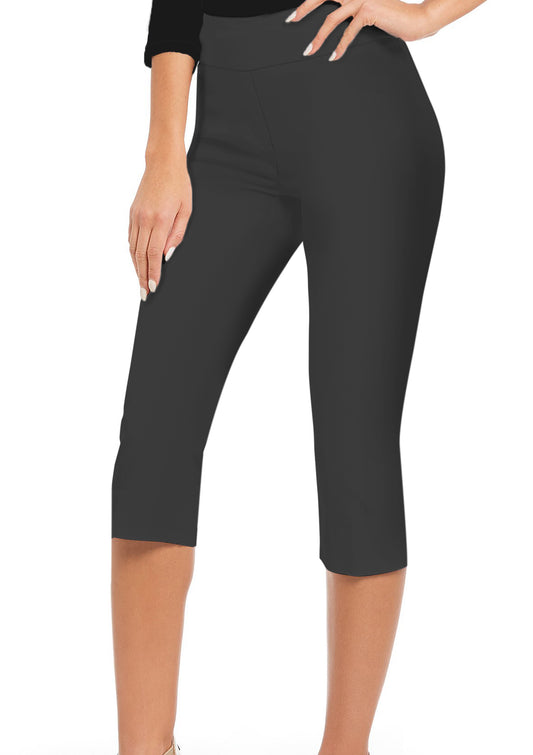 Women Super Comfy Stretch Pull On Millennium Twill Capri