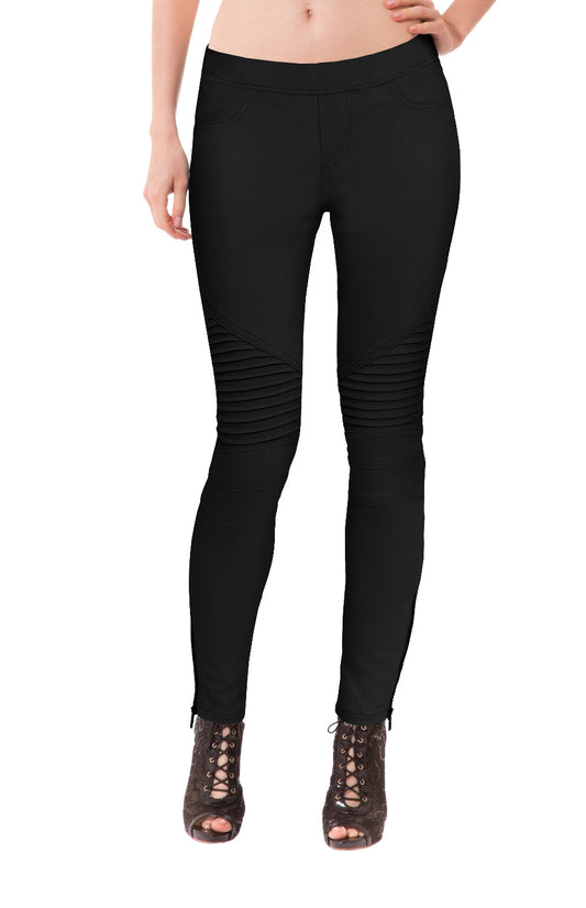 Plus Size Womens Hyper Stretch Moto Pant