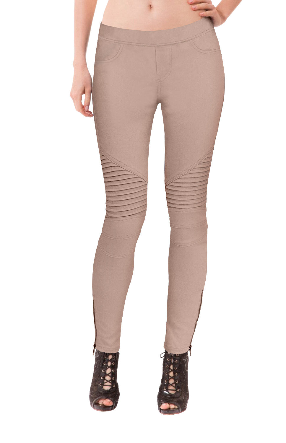 Plus Size Womens Hyper Stretch Moto Pant