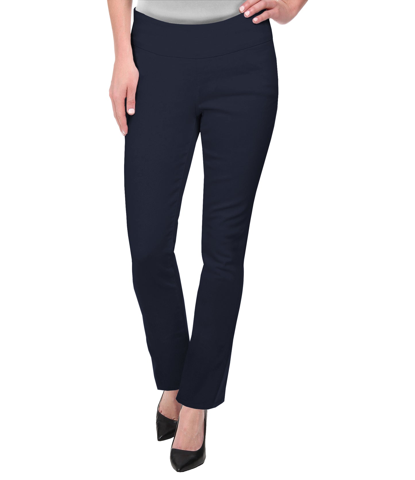 Plus Size Women Super Comfy Stretch Pull On Bootcut Millenium Pants