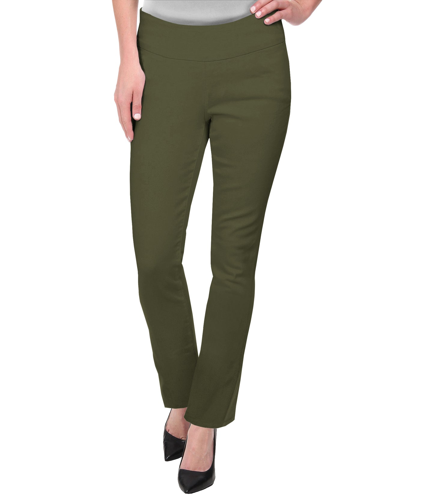 Plus Size Women Super Comfy Stretch Pull On Bootcut Millenium Pants