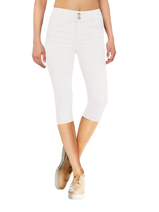 Women's Butt Lift V2 Super Comfy Stretch Denim Capri