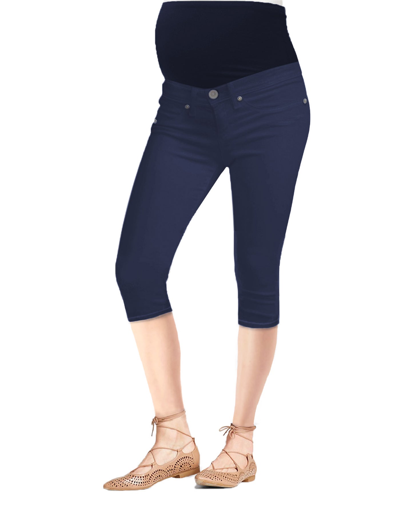 Maternity Women Super Comfy Stretch Capri