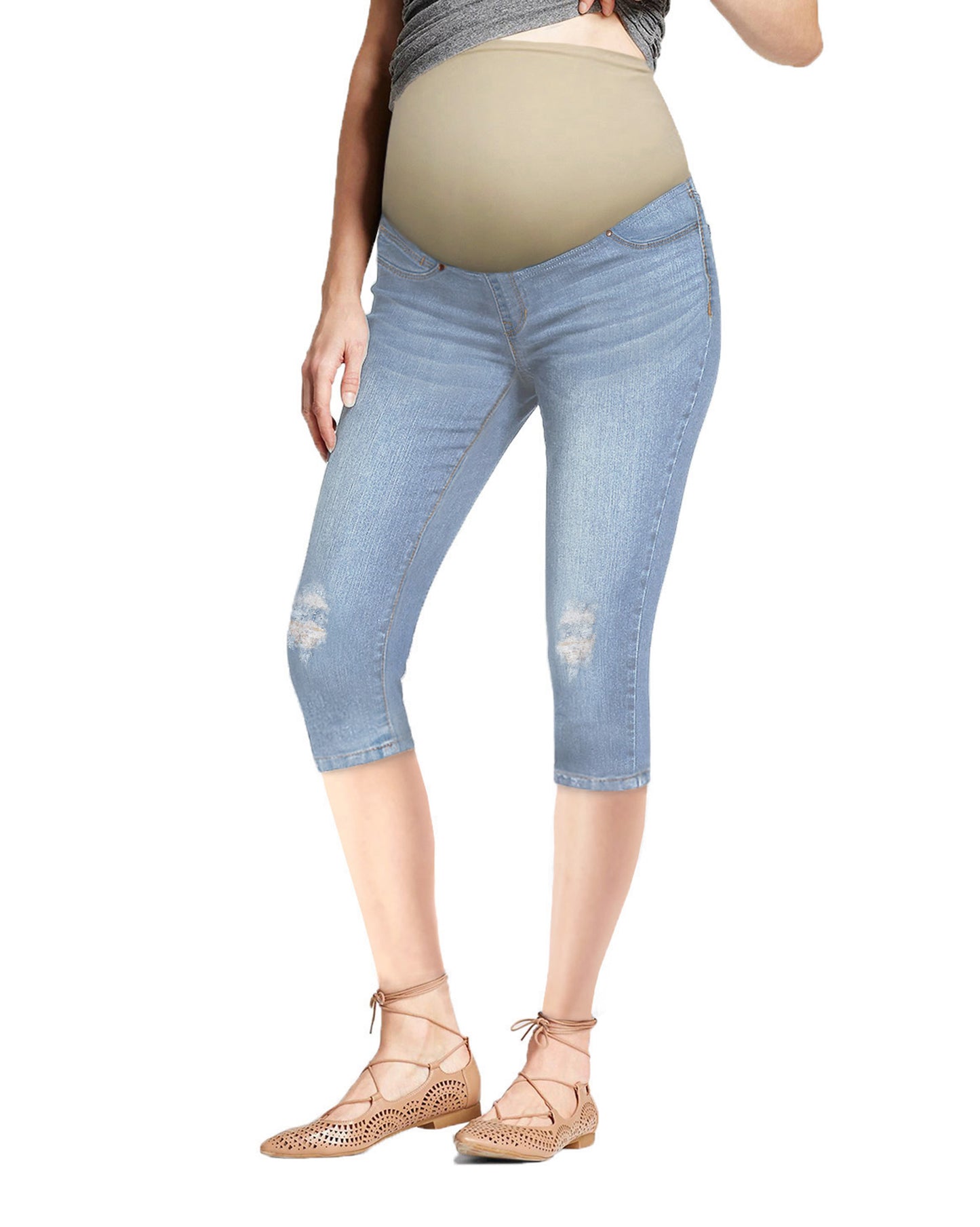Maternity Women Super Comfy Stretch Capri