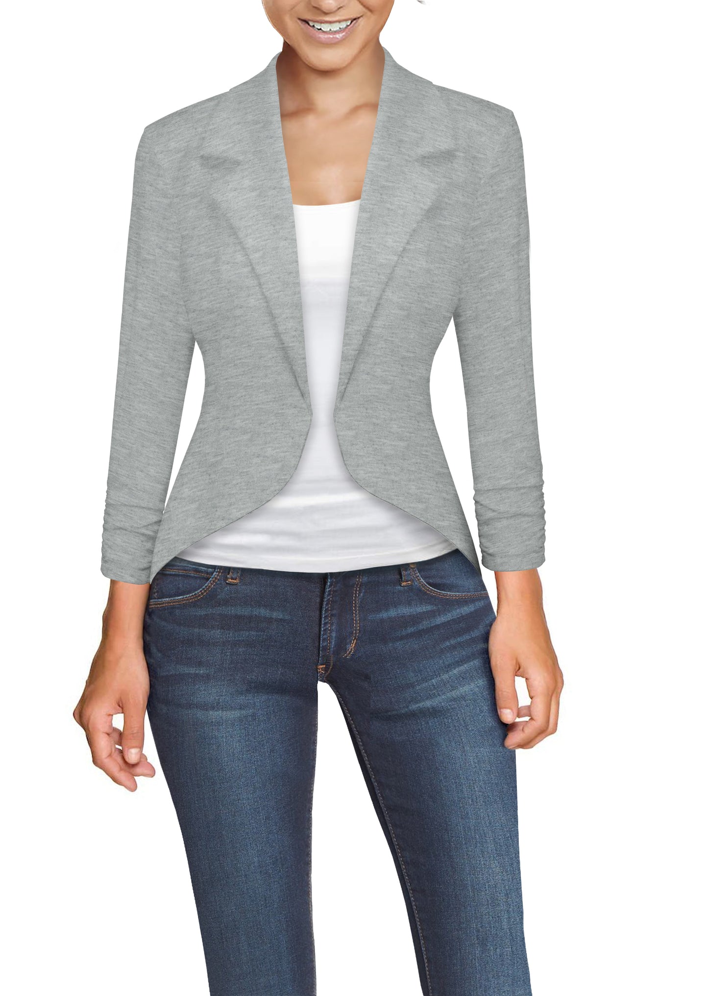 Women's High Low Notch Lapel Blazer