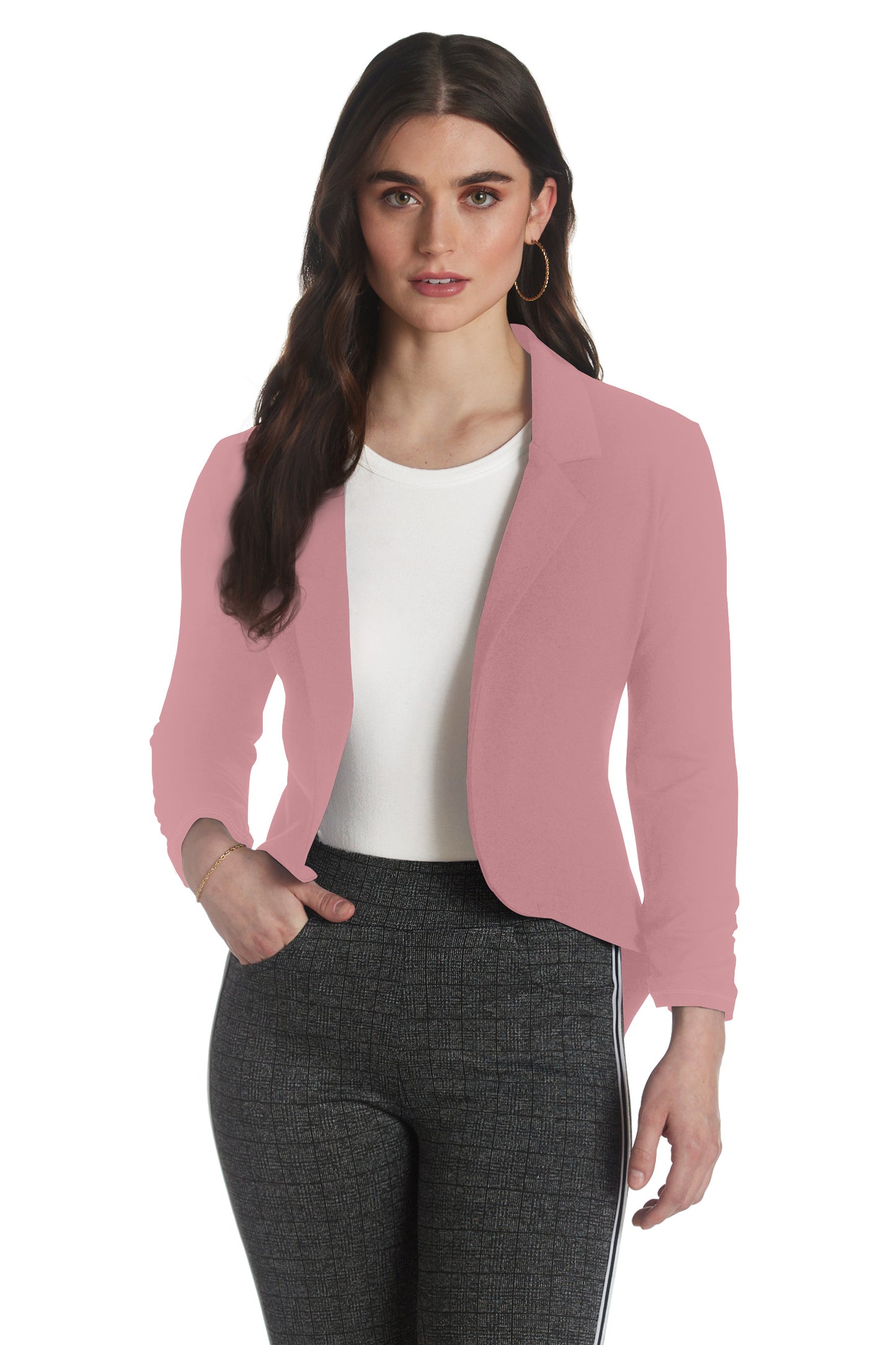 Women's High Low Notch Lapel Blazer