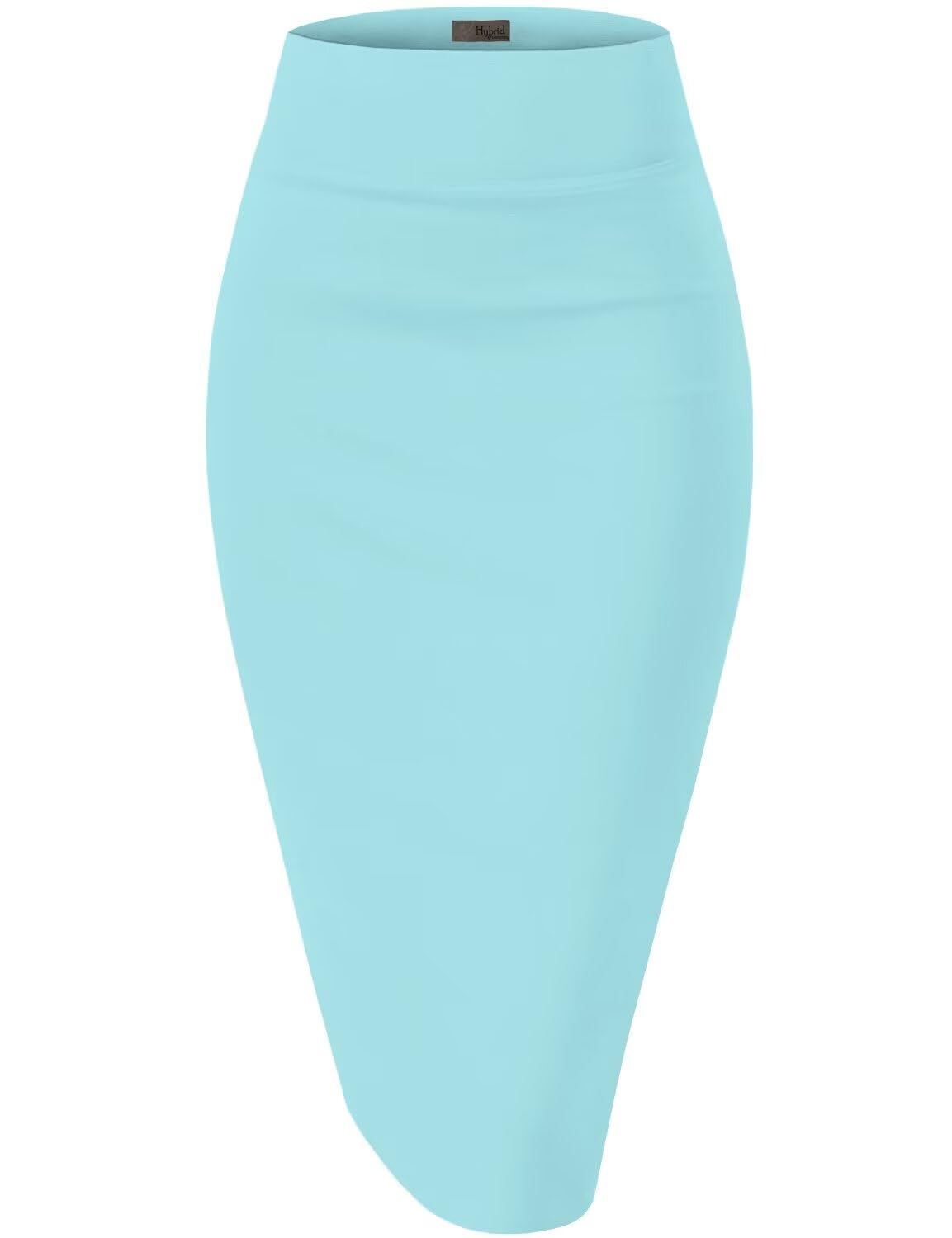 Hybrid & Company Women's Ponte Pencil Skirt - Aqua