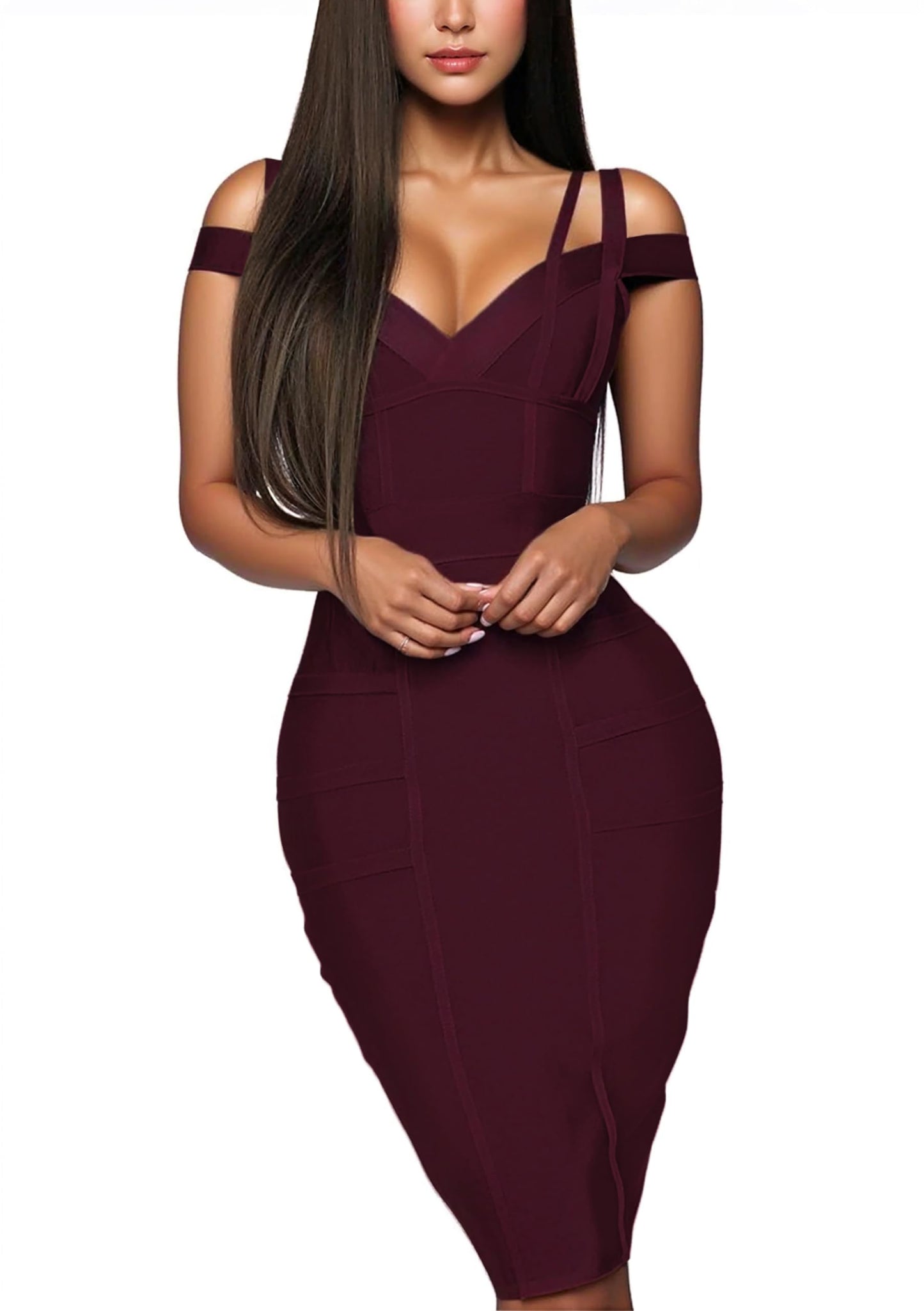 Hybrid & Company Women's Elegant Bandage Dress DRBD132