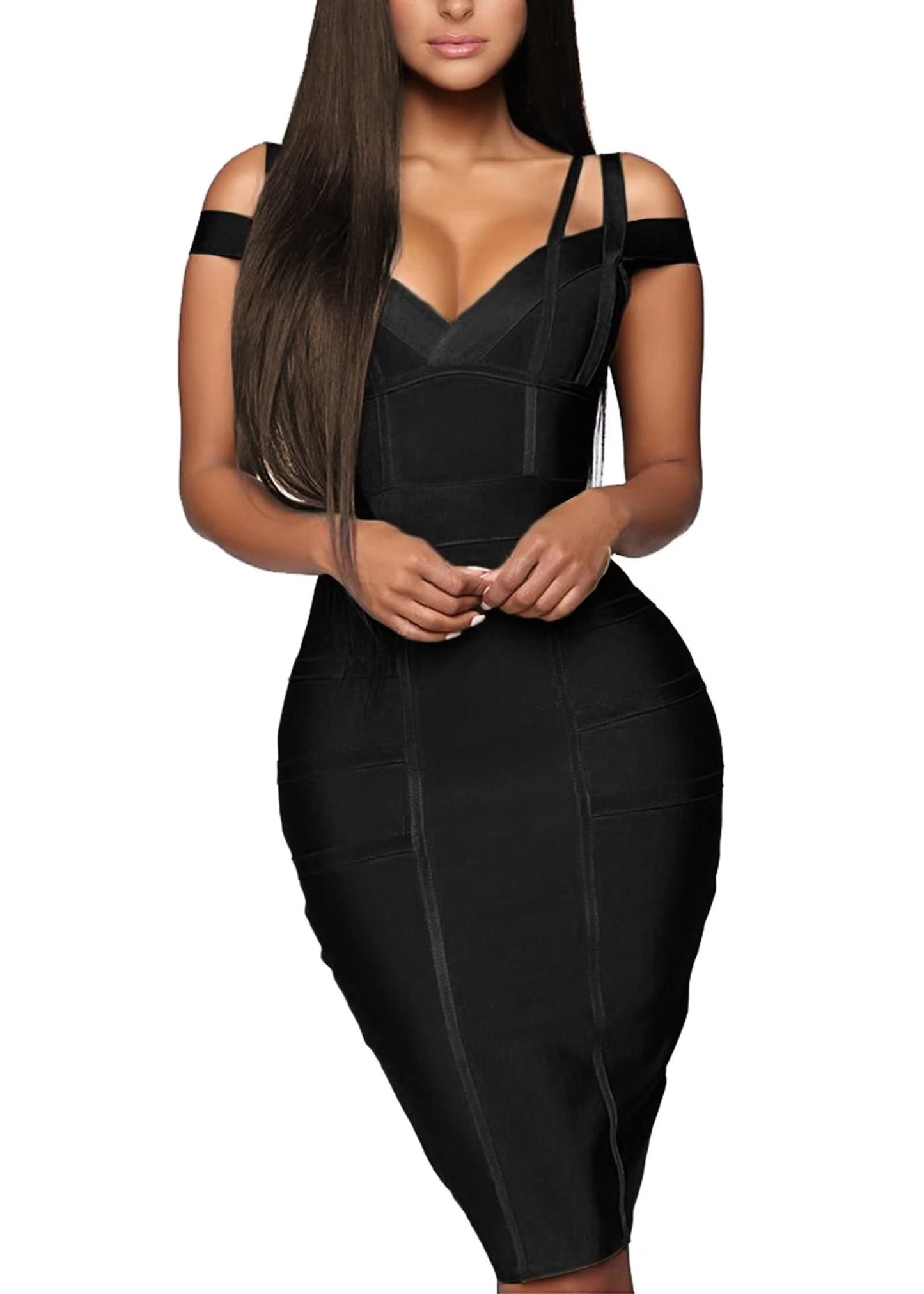 Hybrid & Company Women's Elegant Bandage Dress DRBD132