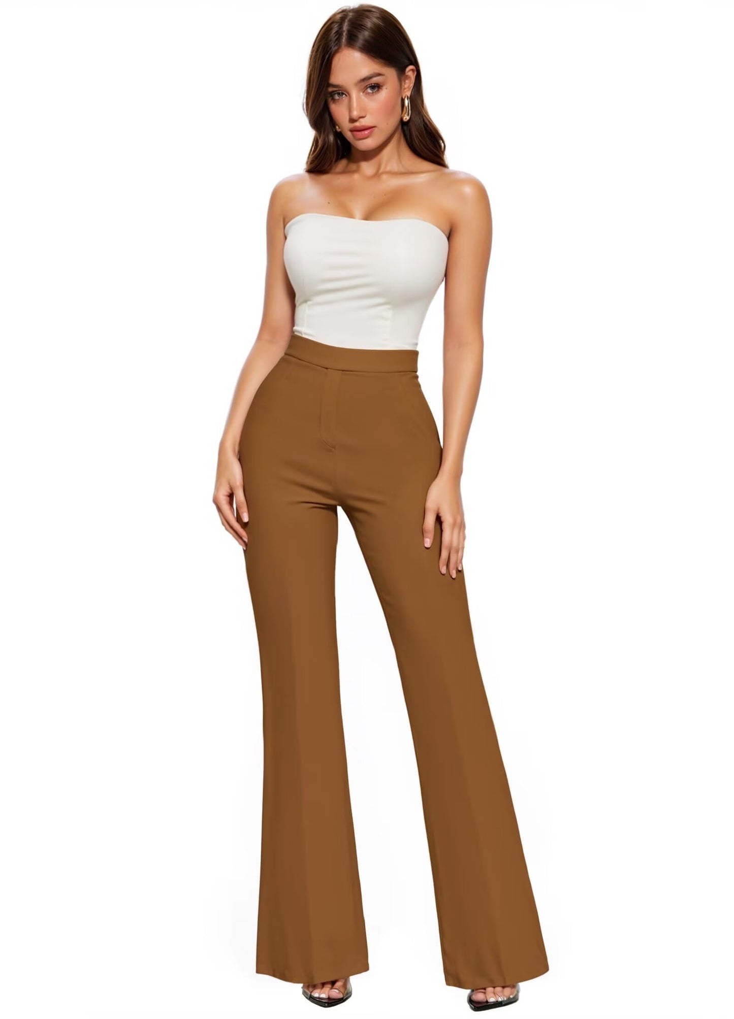 Hybrid & Company Women's Office Flare Pants