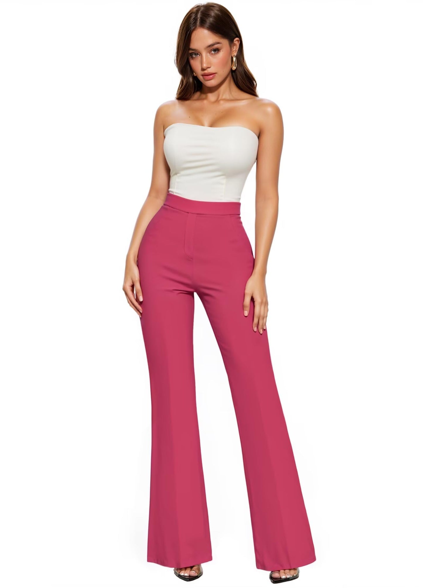 Hybrid & Company Women's Office Flare Pants