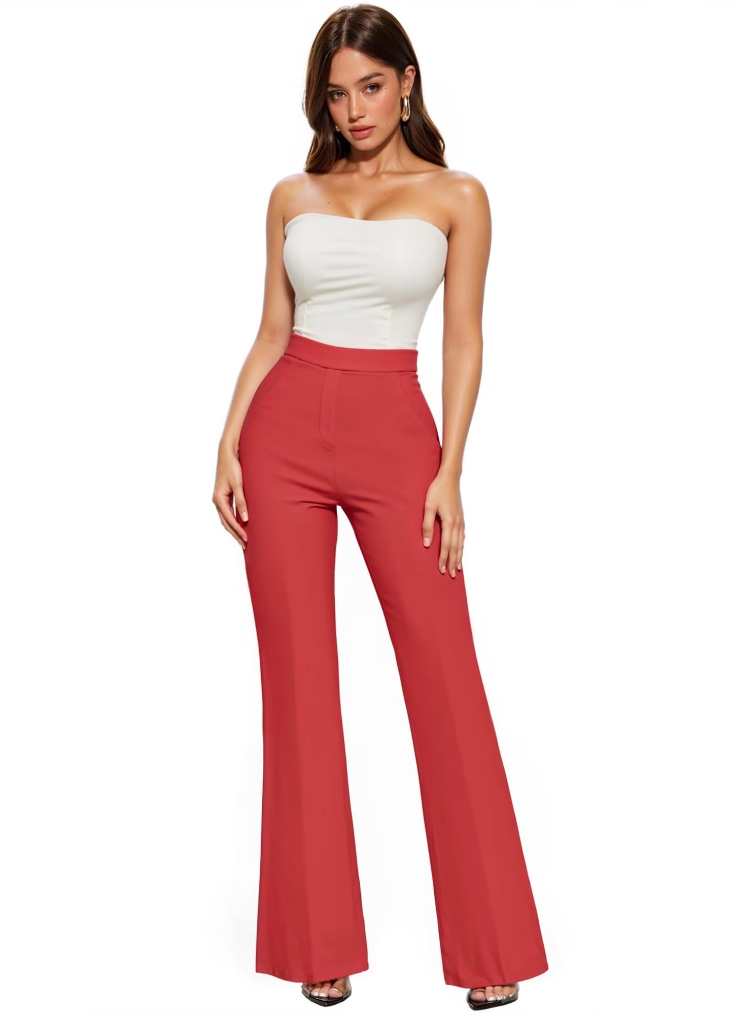 Hybrid & Company Women's Office Flare Pants