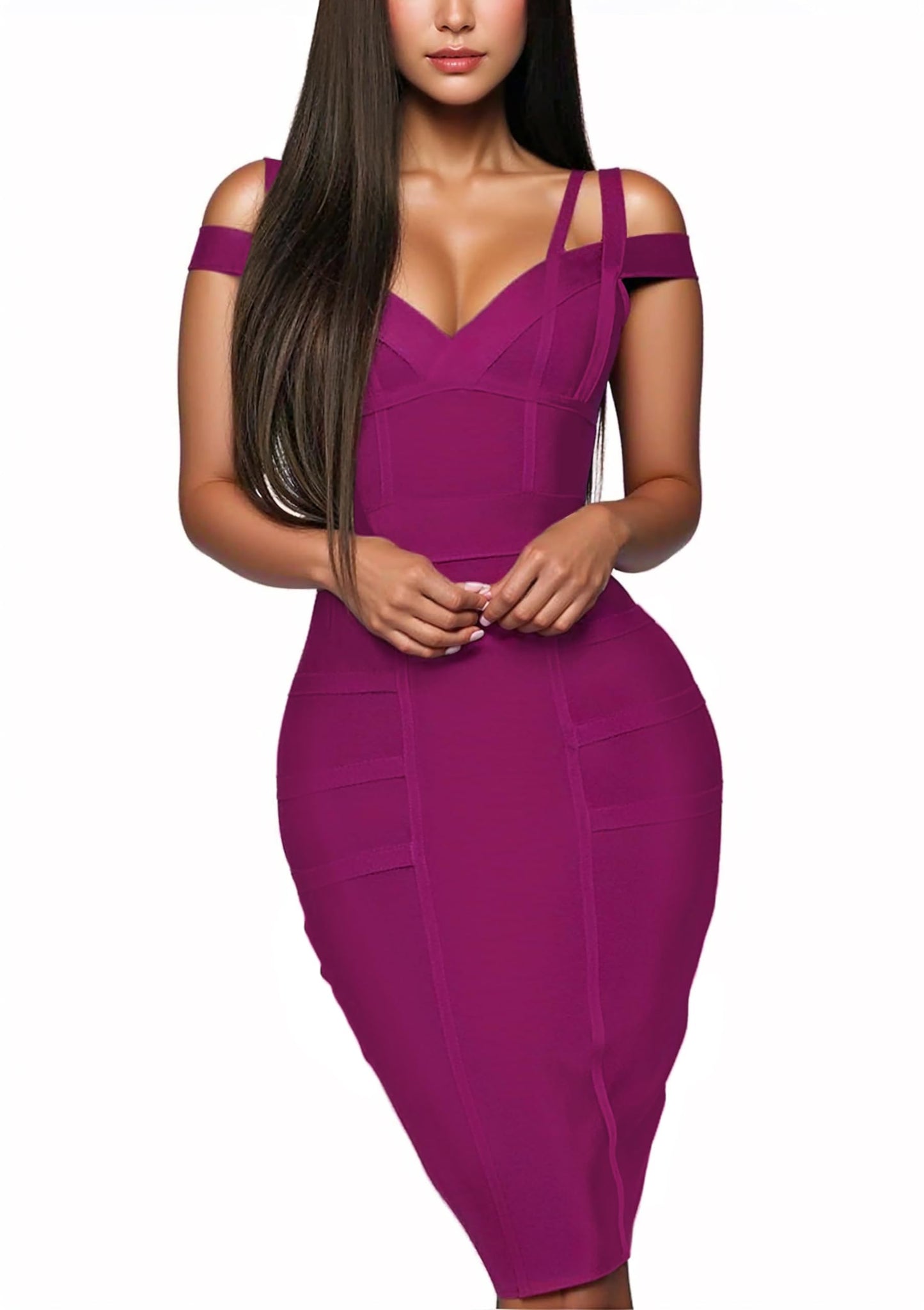 Hybrid & Company Women's Elegant Bandage Dress DRBD132