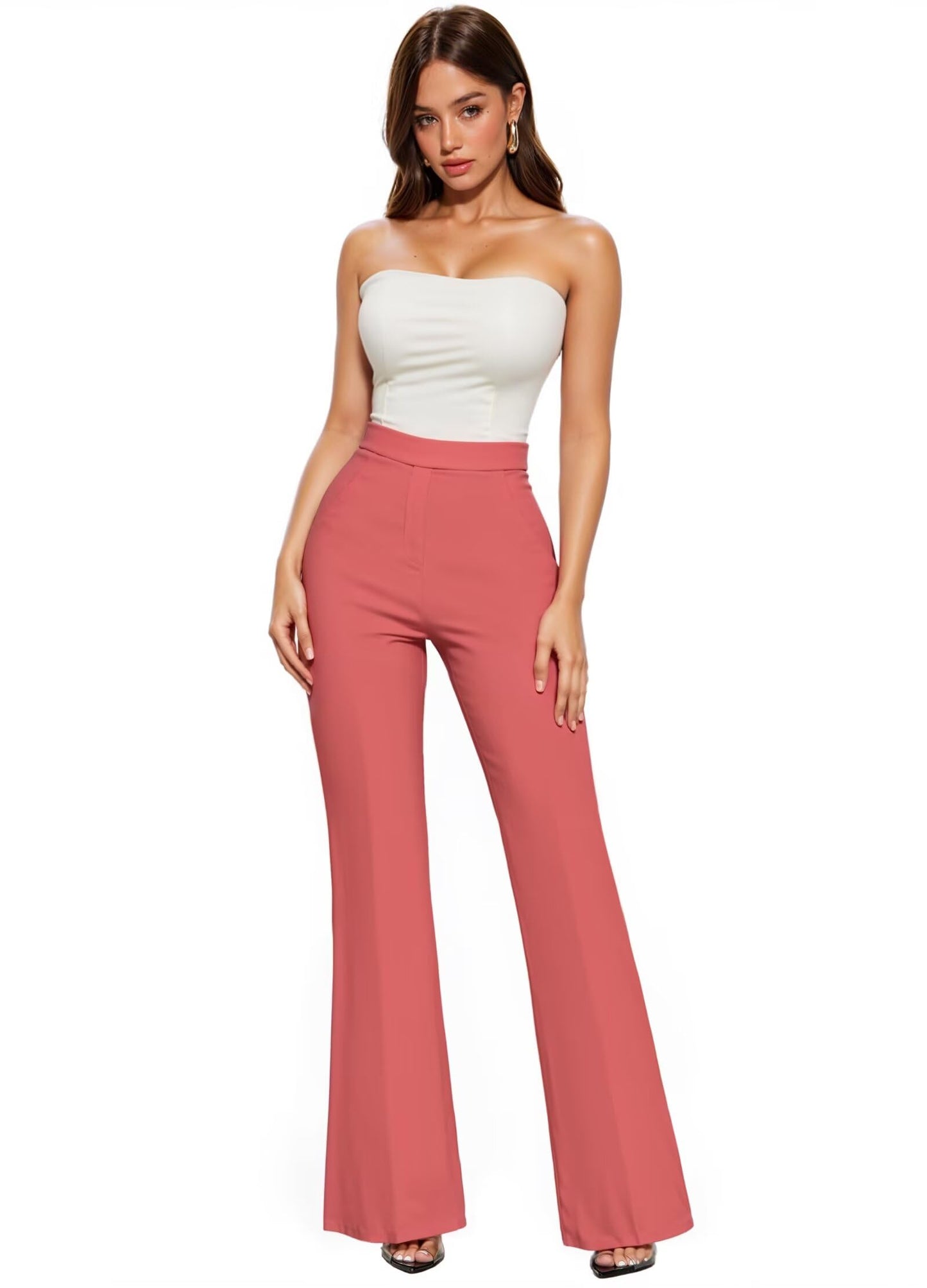 Hybrid & Company Women's Office Flare Pants
