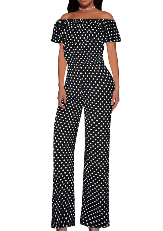 Women's Off Shoulder Jumpsuit