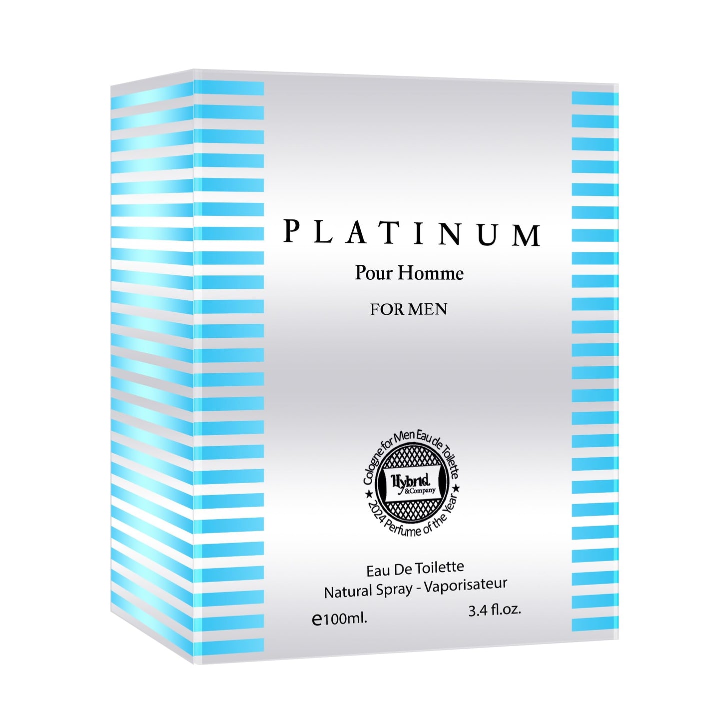 Platinum Pour Homme For Men Eau De Toilette Vaporisateur Natural Spray 3.4 Fl Oz