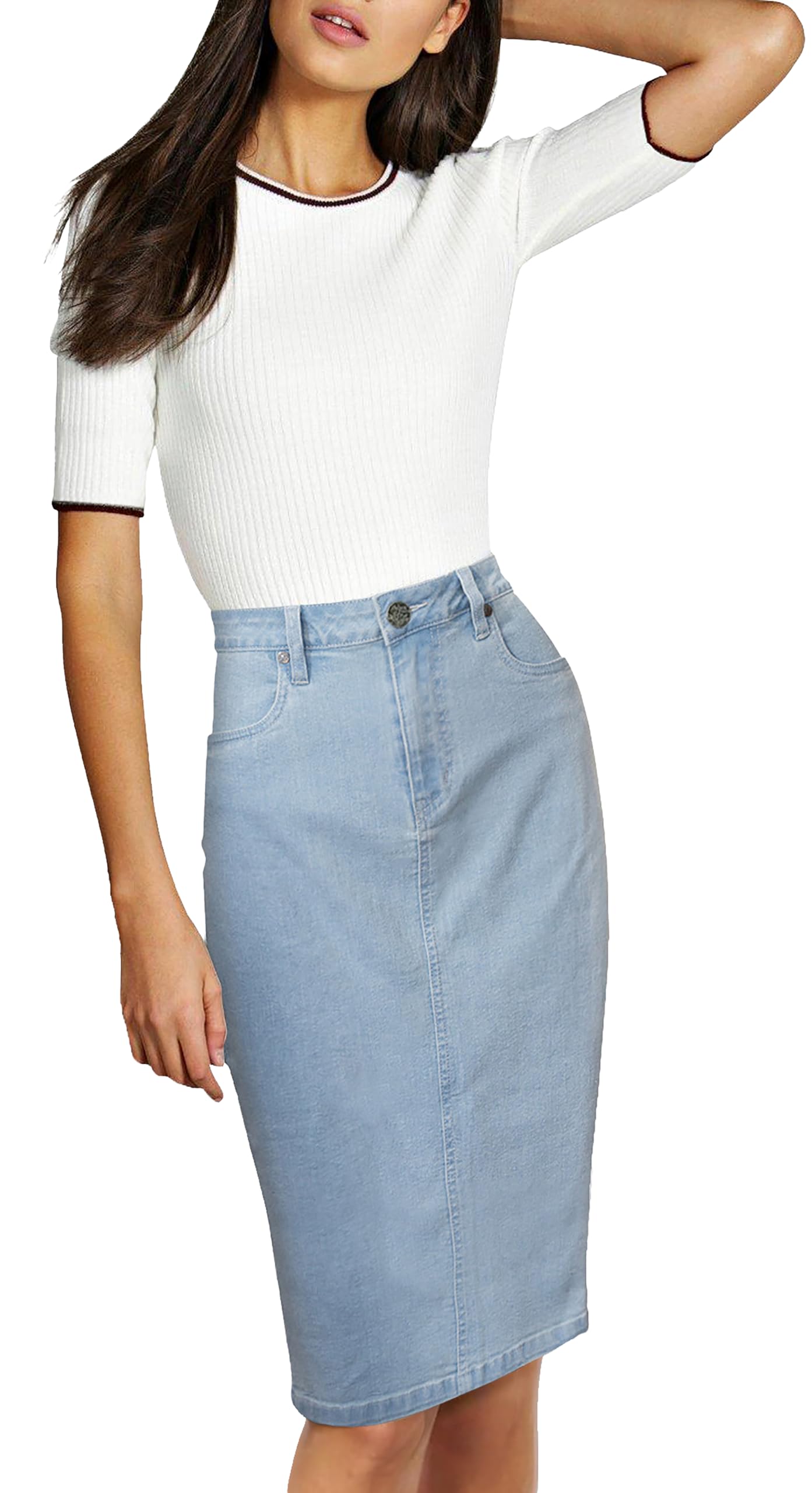 Lexi Women's Stretch Denim Skirt