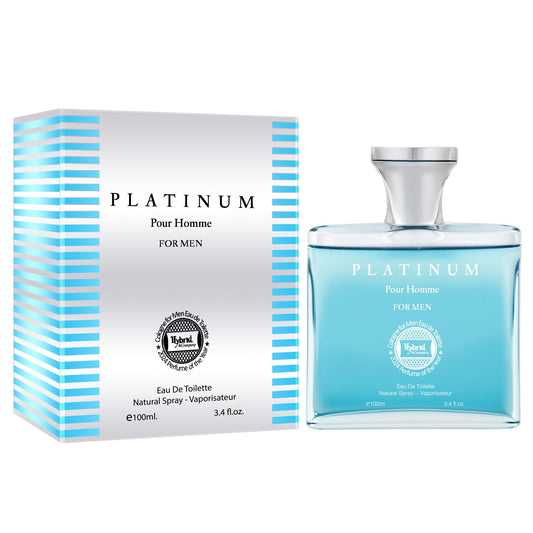 Platinum Pour Homme For Men Eau De Toilette Vaporisateur Natural Spray 3.4 Fl Oz