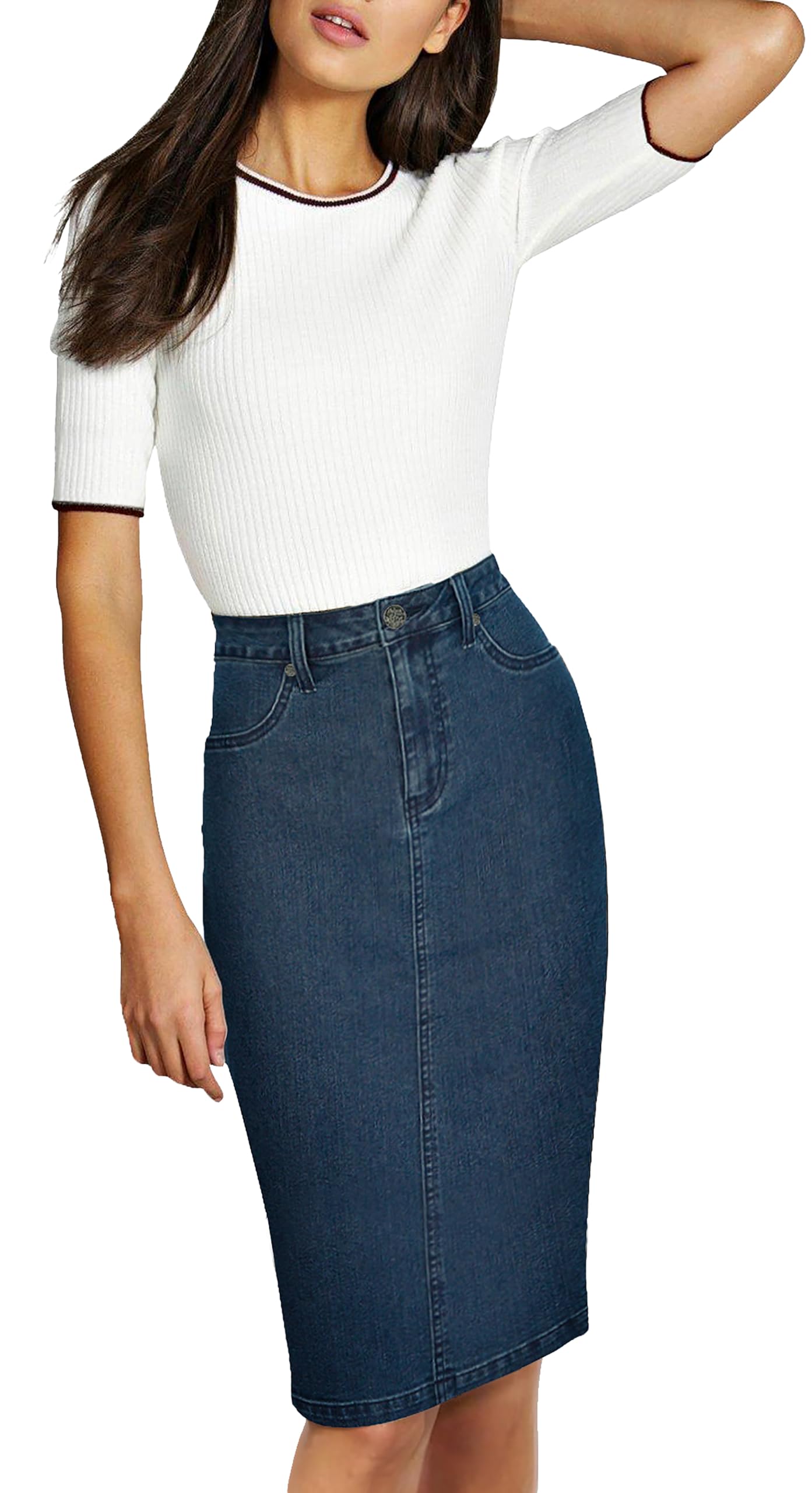 Lexi Women's Stretch Denim Skirt