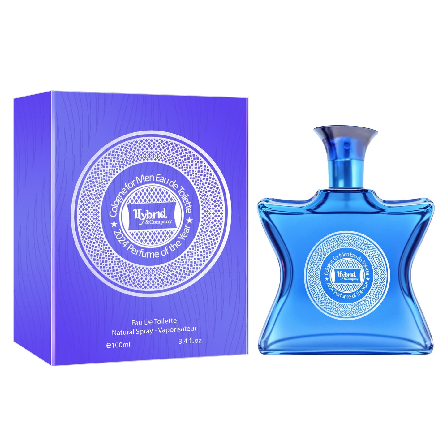 Rue De Parfums Monsieur Bleu For Men Eau De Parfum Vaporisateur Natural Spray 3.4 Fl Oz