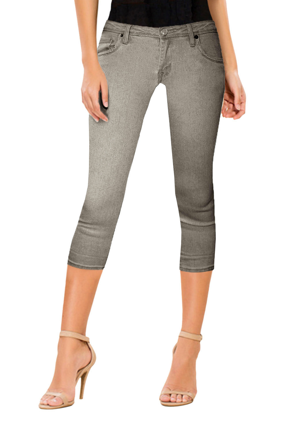 Women's Low Rise Denim Capri