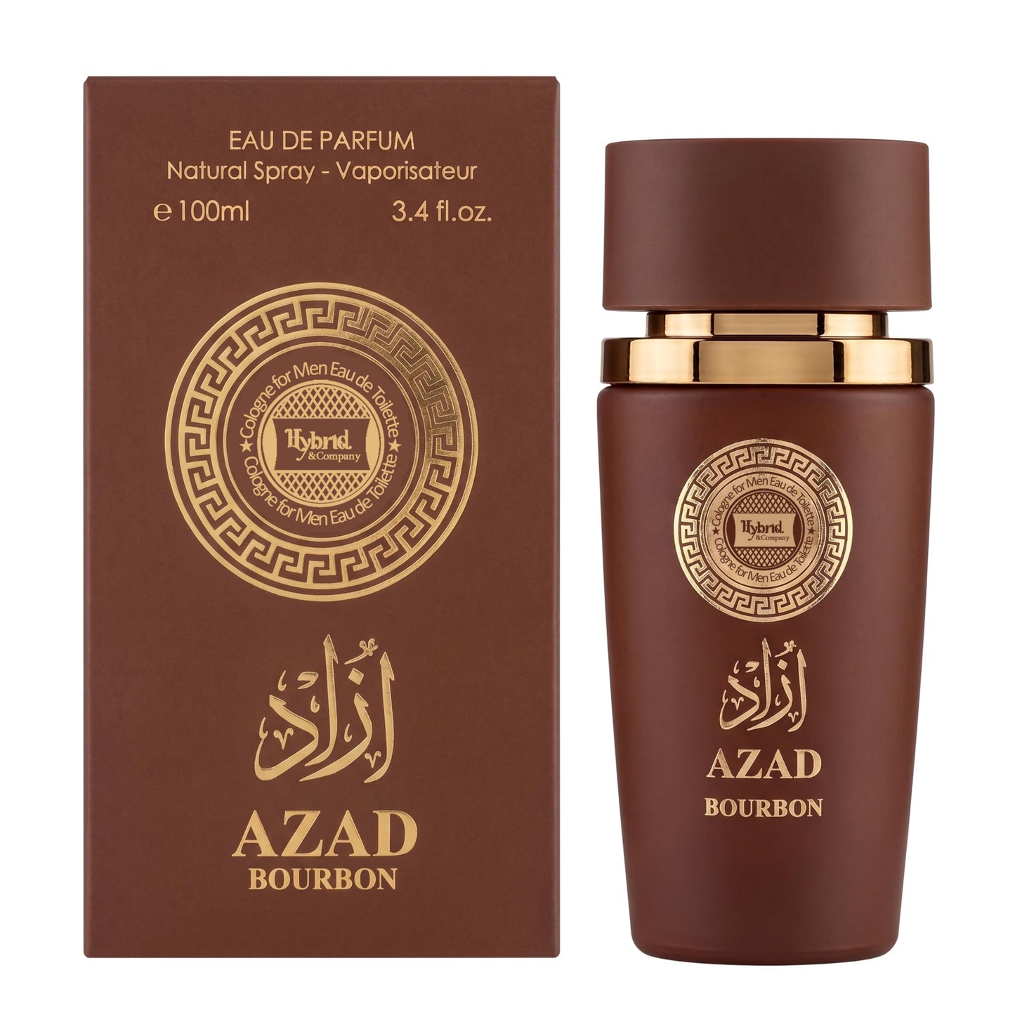 Hybrid & Company Men Azad Bourbon Eau de Toilette Spray 3.4 Fl Oz