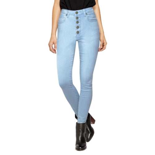 Women's Super Stretch 5 Button High Waist Jeans