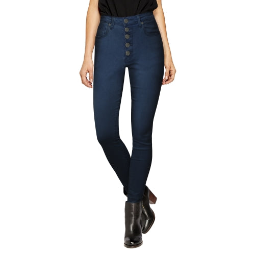 Plus Women's Super Stretch 5 Button Skinny Jeans