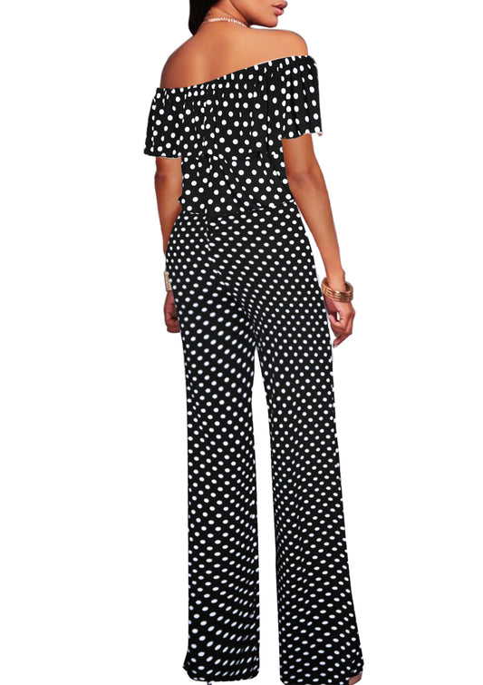 Women's Off Shoulder Jumpsuit