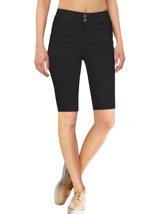 Women's Butt Lift V2 Super Comfy Stretch Denim Bermuda Short