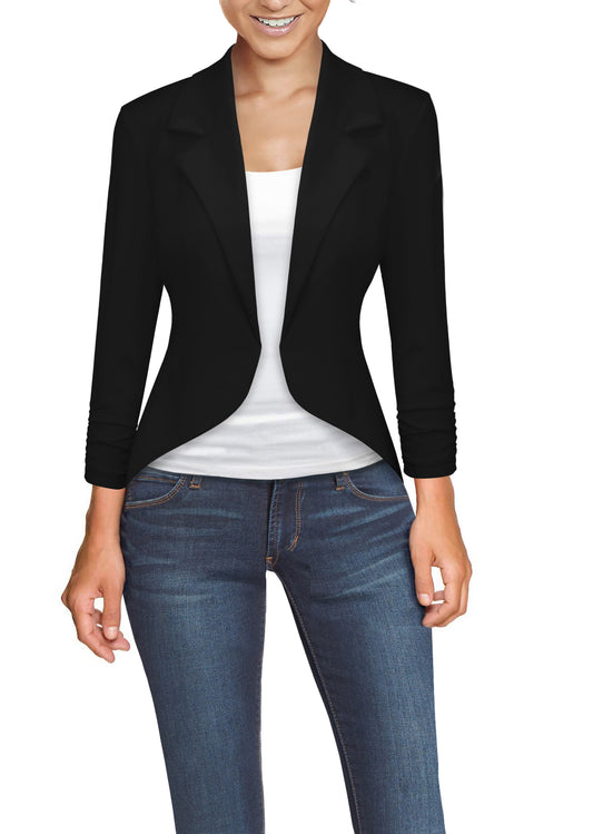 Plus Size Women High Low Blazer
