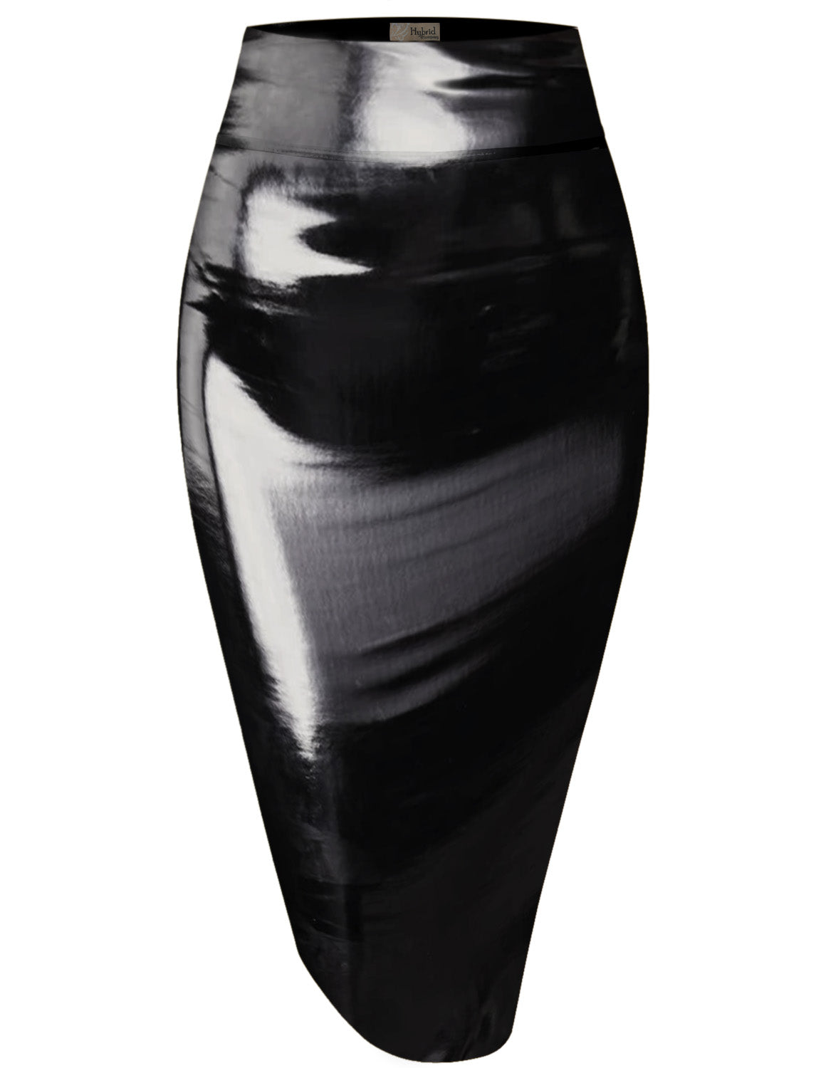 Women Metallic Pencil Skirt for Office Wear