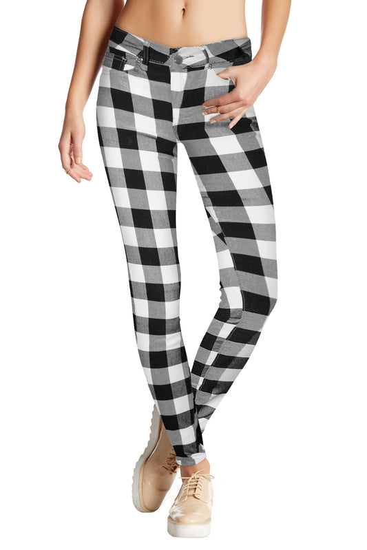 Womens Super Comfy Plaid Millenium Twill Pants