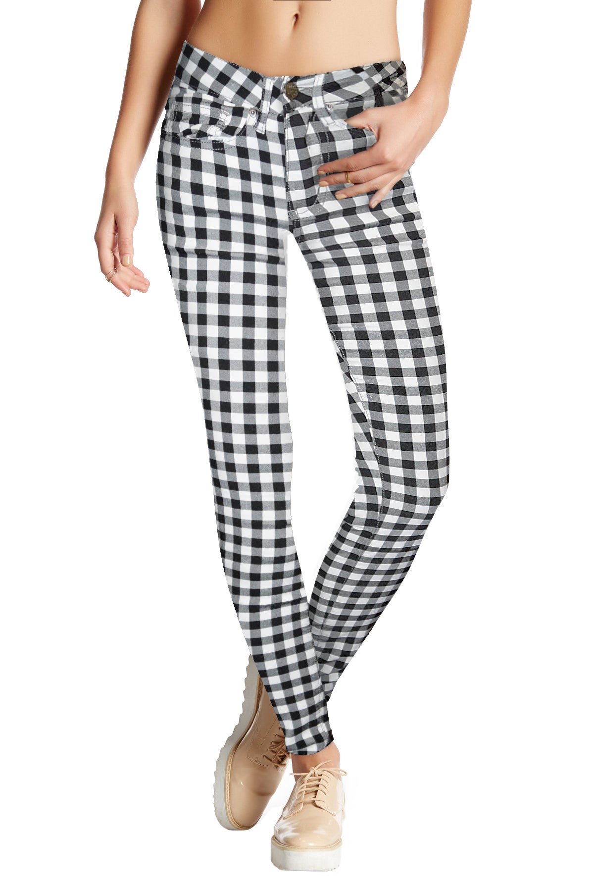 Womens Super Comfy Plaid Millenium Twill Pants