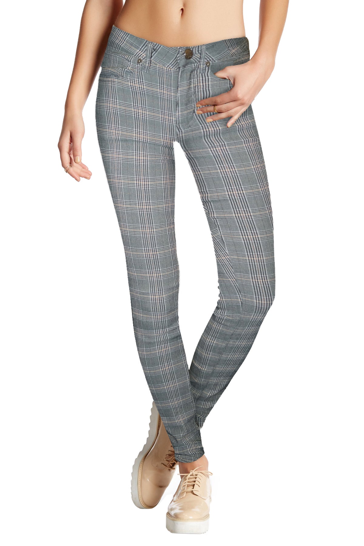 Womens Super Comfy Plaid Millenium Twill Pants