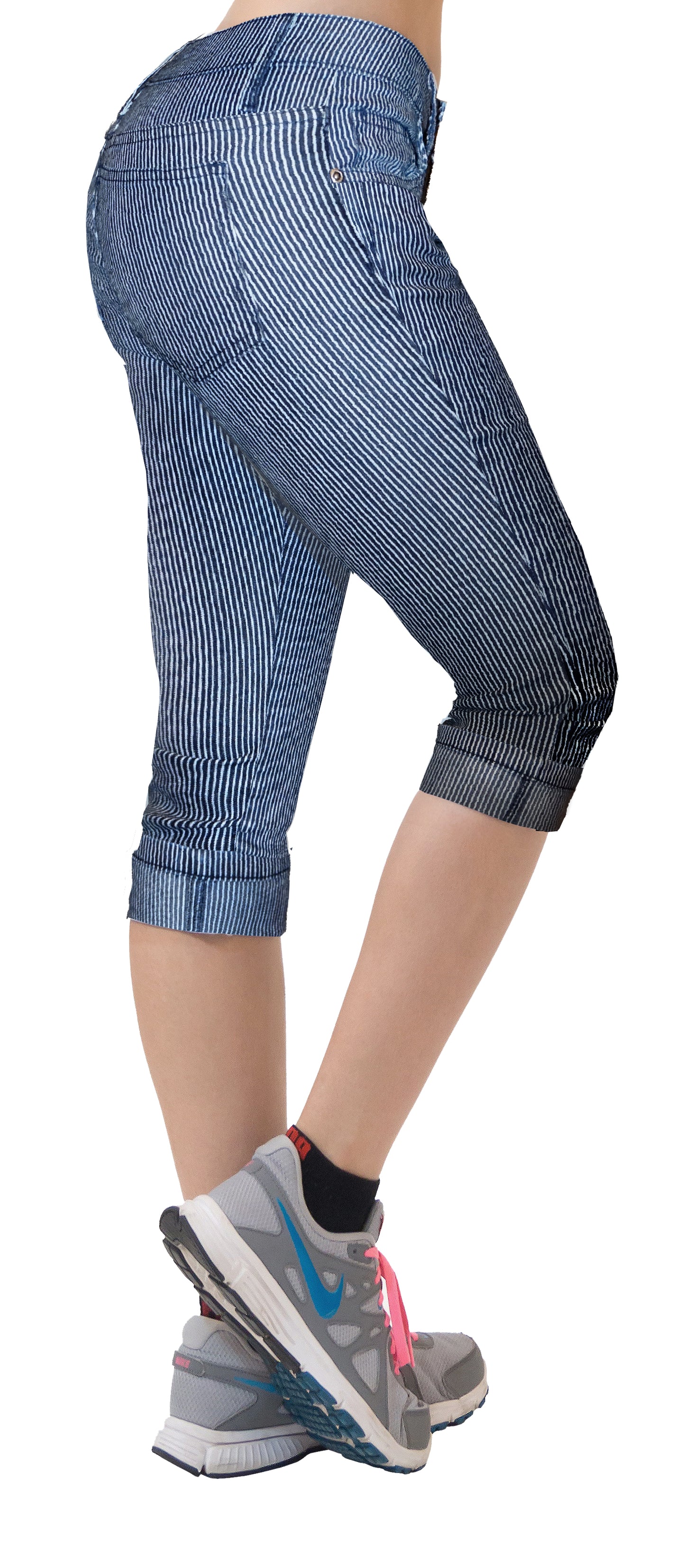 Women's Perfectly Shaping Stretchy Denim Capri Jeans