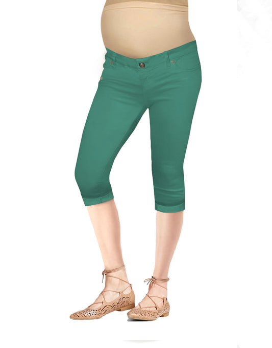 Maternity Women Super Comfy Stretch Capri