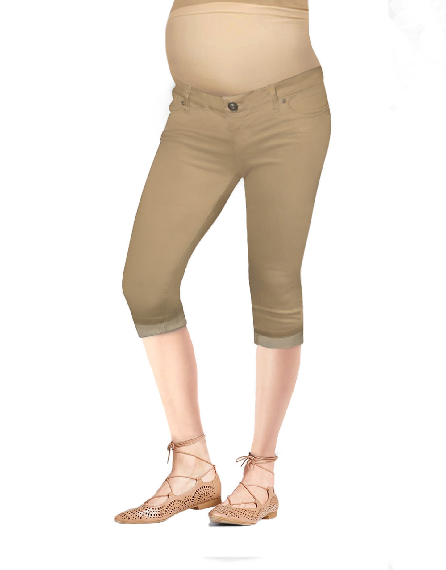 Maternity Women Super Comfy Stretch Capri