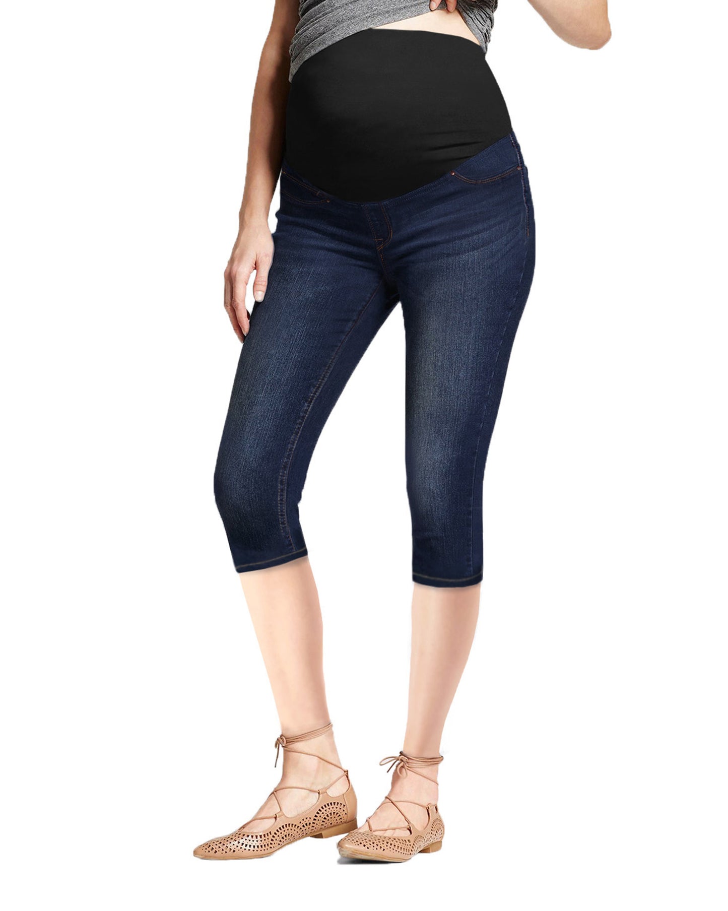 Maternity Women Super Comfy Stretch Capri
