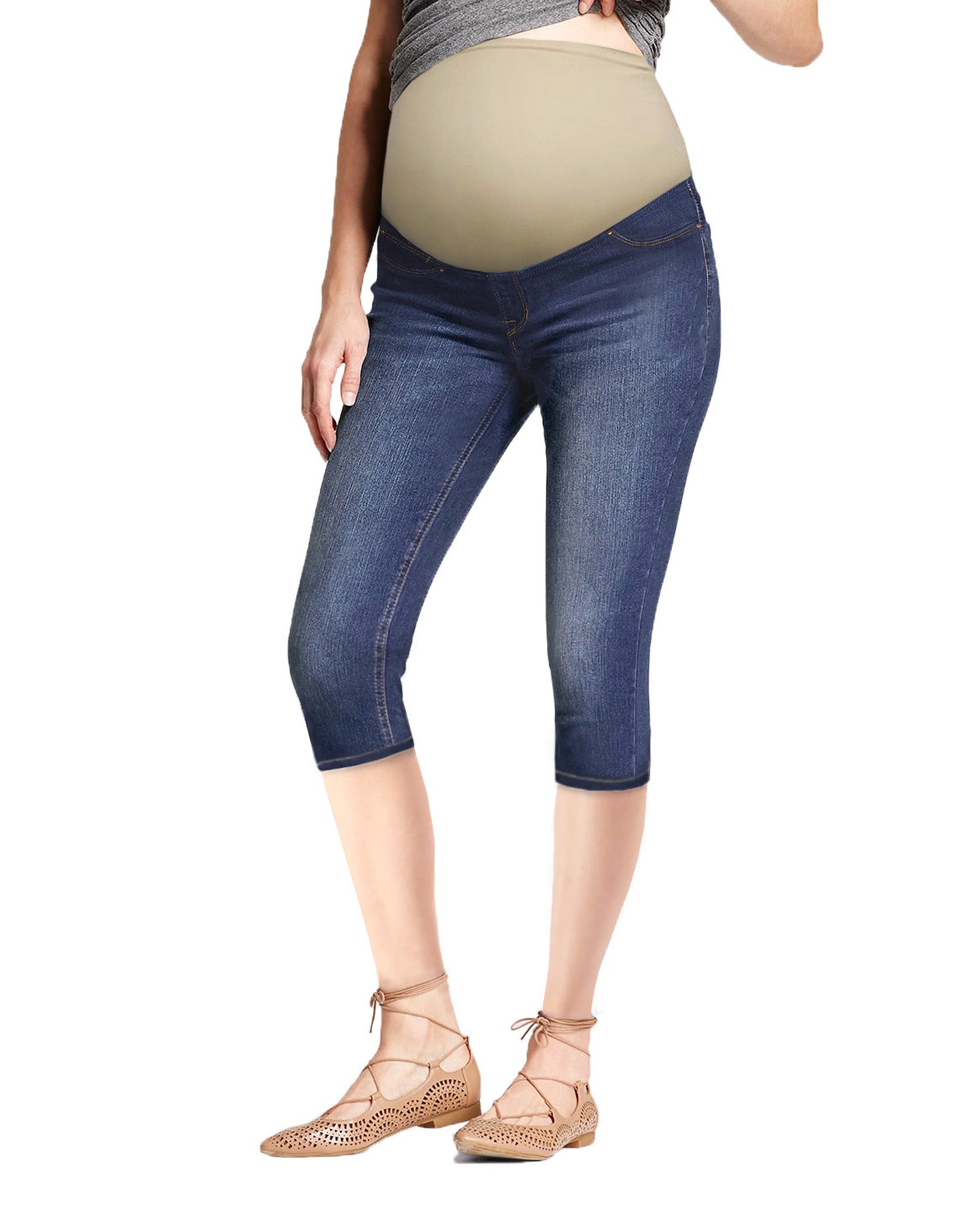 Maternity Women Super Comfy Stretch Capri